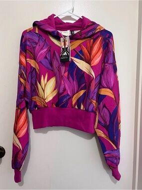 NWT Adidas x FARM RIO Cropped Hoodie